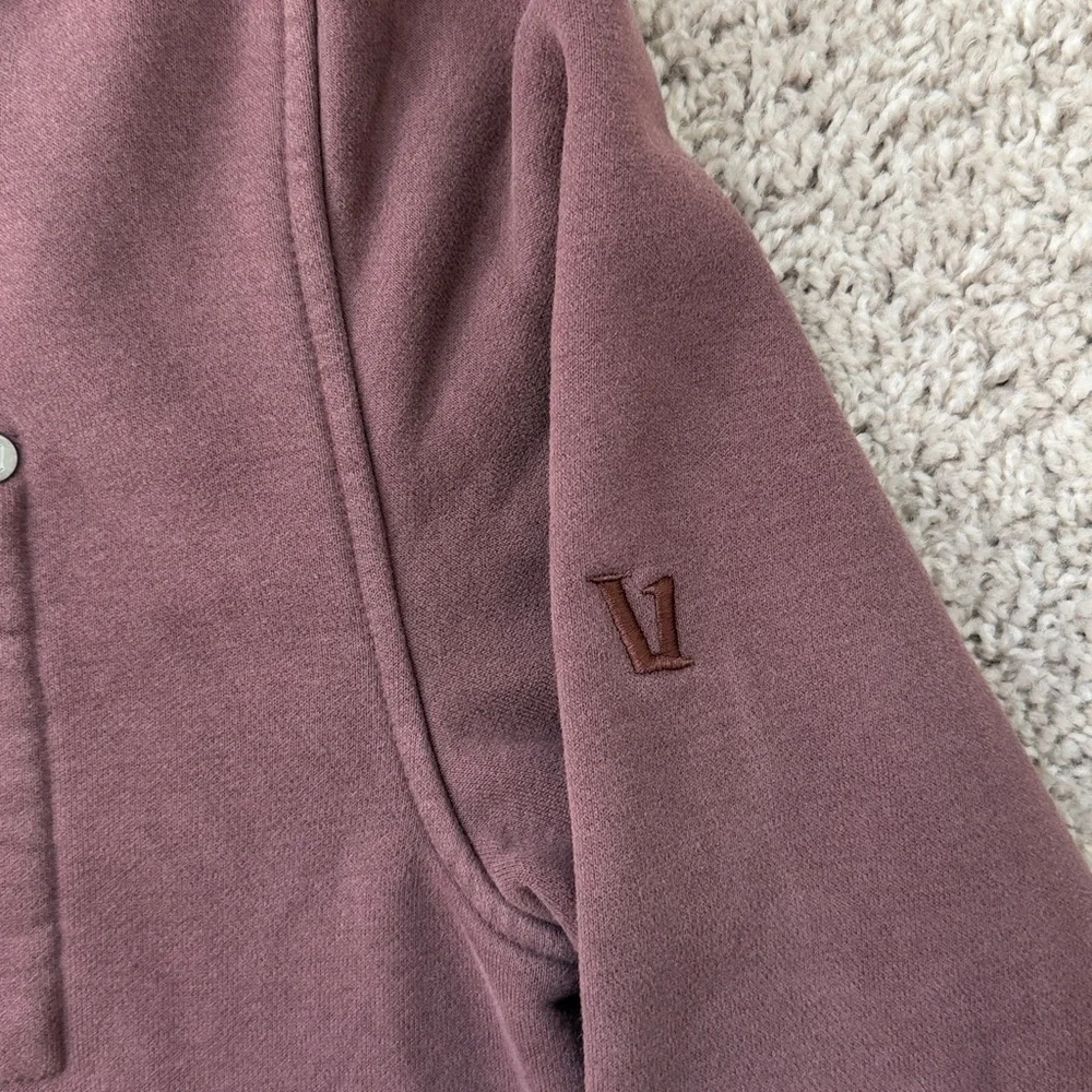 Vuori Men’s Zip Hoodie in Dusty Plum - Picture 4 of 6